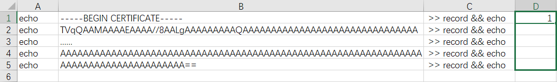 Excel 填充 echo 行数-1.png